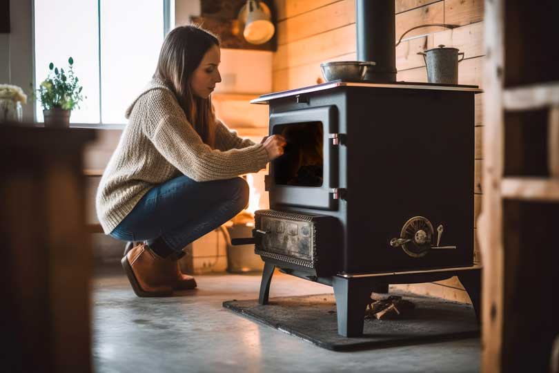 Femme qui découvre une panne d'insert